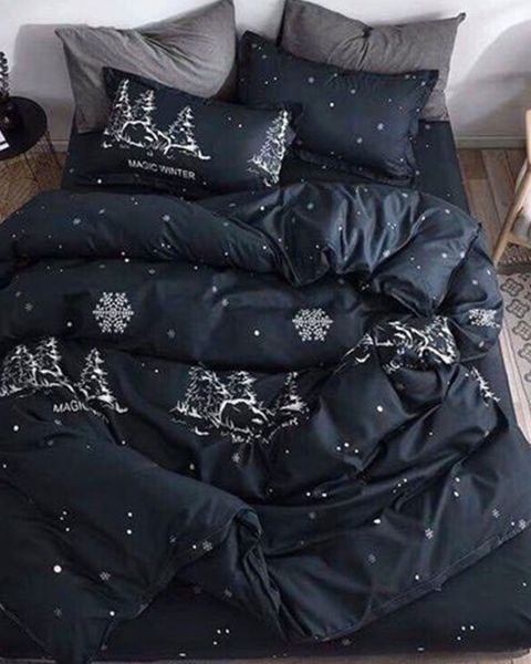 Bộ Drap & Chăn Chần Cotton Bygu 160X200 (5 Món)