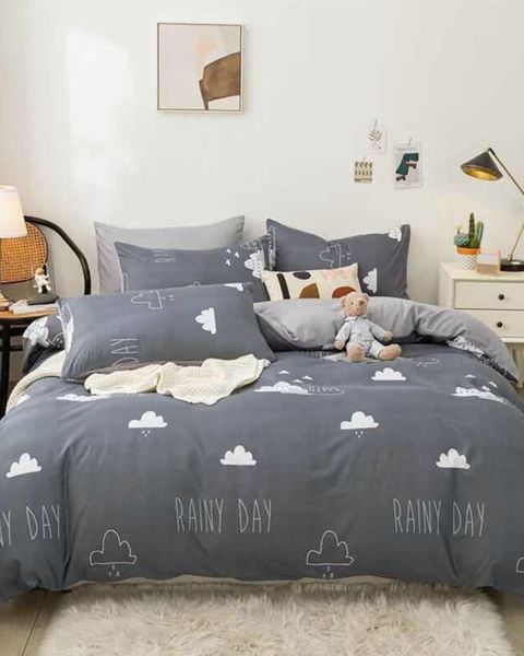 Bộ Drap & Chăn Chần Cotton Bygu 160X200 (5 Món)