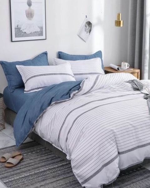 Bộ Drap & Chăn Chần Cotton Bygu 160X200 (5 Món)