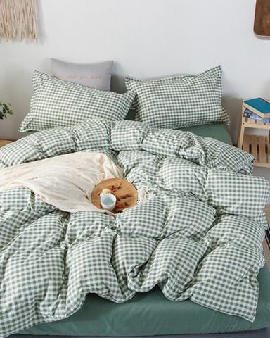 Bộ Drap & Chăn Chần Cotton Bygu 160X200 (5 Món) 1003