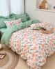 BG18P-Bộ Drap & Chăn Chần Cotton Bygu 180X200 (5 Món)