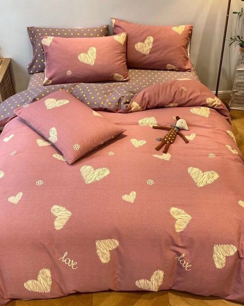 Bộ Drap & Chăn Chần Cotton Bygu 180X200 (5 Món) - BG18P