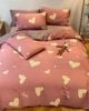 BG18P-Bộ Drap & Chăn Chần Cotton Bygu 180X200 (5 Món)