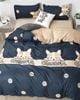 BG18P-Bộ Drap & Chăn Chần Cotton Bygu 180X200 (5 Món)