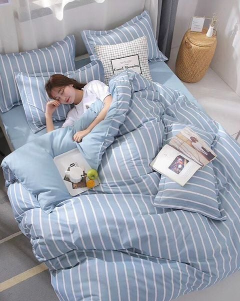 Bộ Drap & Chăn Cotton Bygu 180X200 (5 Món) - BG18S