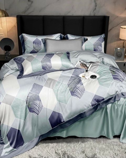 Mền/Chăn chần lụa Tencel Cotton ByGu - có dây kéo lồng được ruột