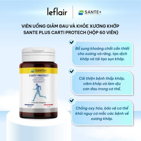 Viên Uống Giảm Đau Và Khỏe Xương Khớp Sante Plus Carti Protech (Hộp 60 Viên)