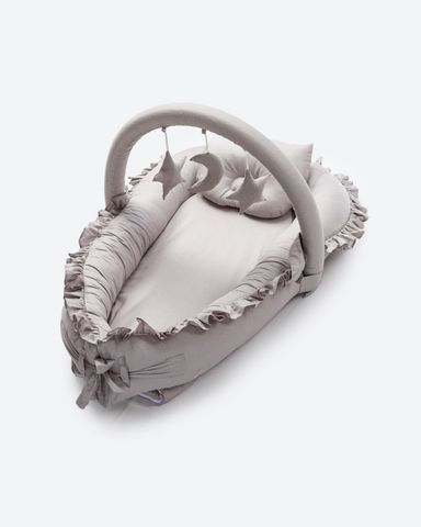 Bộ Nôi Vải Lưu Động Máy Viền (Béo) Có Gối & Vỏ Nồi & Baby 55X90