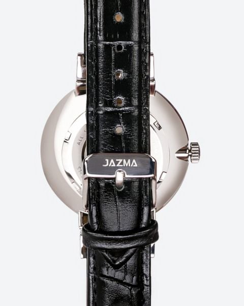 Đồng Hồ Analog Nam Viền Vàng Dây Da 38mm