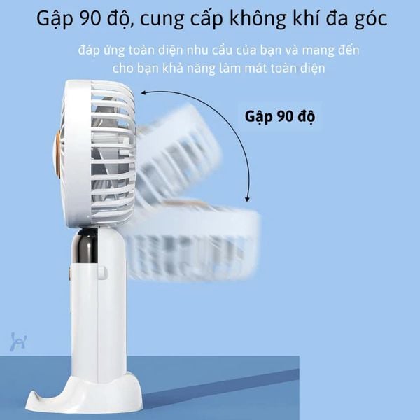 Quạt sạcmini 3 trong 1 cầm tay, để bàn, đeo cổ JOOU F56