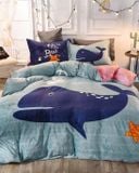Bộ Ga Phu Freesize & Vỏ Chăn Tuyết Nhung (4 Món) TN018