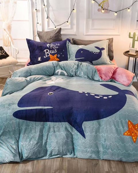 Bộ Ga Phủ Freesize & Vỏ Chăn Tuyết Nhung (4 Món) TN018