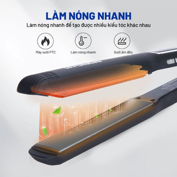 Máy duỗi tóc Hyundai Đen - HC-124-BK