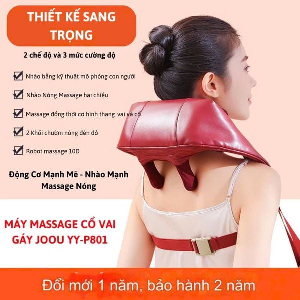 Máy Massage cổ vai gáy thông minh cao cấp JOOU HJ-818