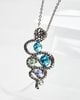 Dây Chuyền Crystal Dark Silver Snake