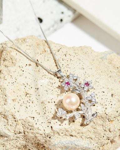 Dây Chuyền Silver Cherry Blosom