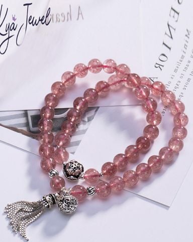 Vòng Tay Layer Thạch Anh Dâu