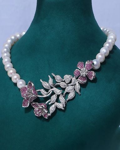 Dây Chuyền Nữ Ngọc Trai Phong Cách Cổ Điển