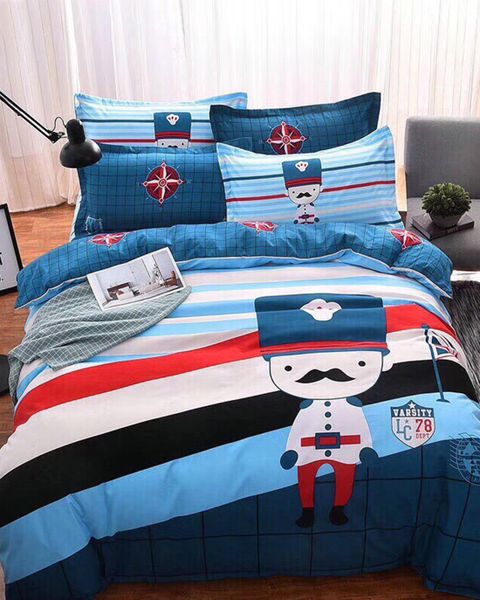 Bộ Drap Và Vỏ Chăn Cotton Classic Kid 160x200 #(4 Món)