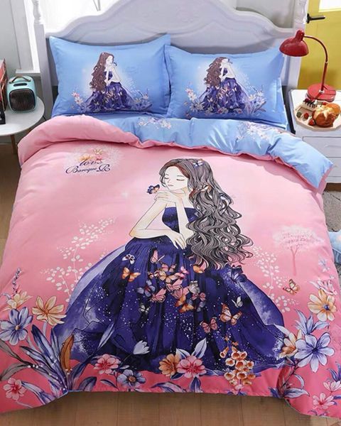 Bộ Drap Và Vỏ Chăn Cotton Classic Kid 160x200 #(4 Món)