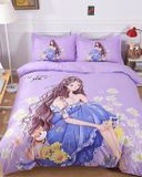 Bộ Drap Và Vỏ Chăn Cotton Classic Kid 160x200 #(4 Món)