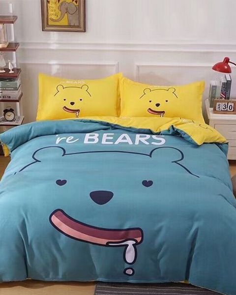 Bộ Drap Và Vỏ Chăn Cotton Classic Kid 160x200 #(4 Món)