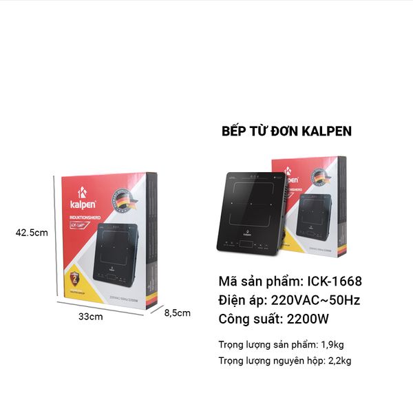 Bếp từ đơn Kalpen ICK-1668