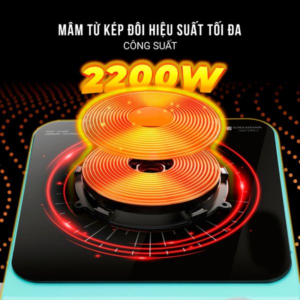 Bếp Từ Đơn Kalpen IK2 Công Suất 2200W