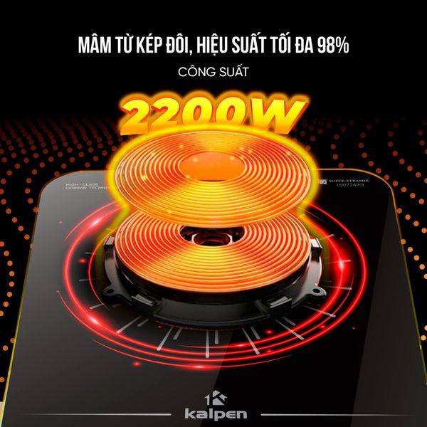 Bếp Từ Đơn Kalpen IK3 Công Suất 2200W