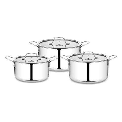 Bộ Nồi Inox 3 Lớp Liền Khối Kalpen Kampfer KF1