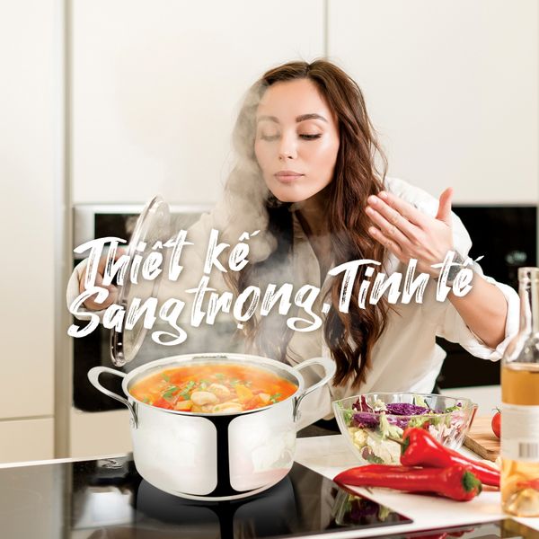 Nồi Inox 3 lớp liền khối Kalpen Kampfer