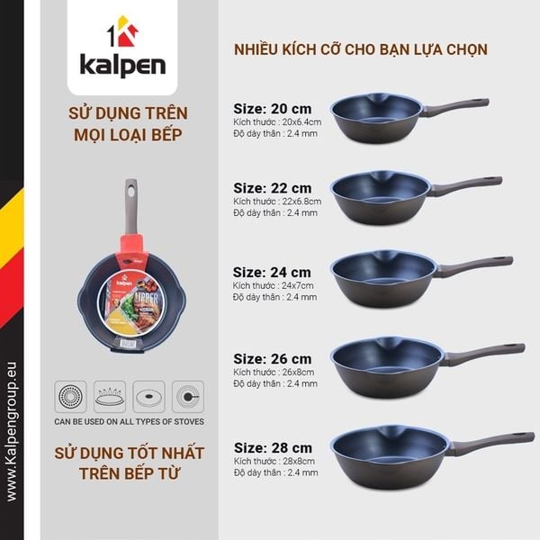 Chảo chống dính miệng rót Kalpen Lipper