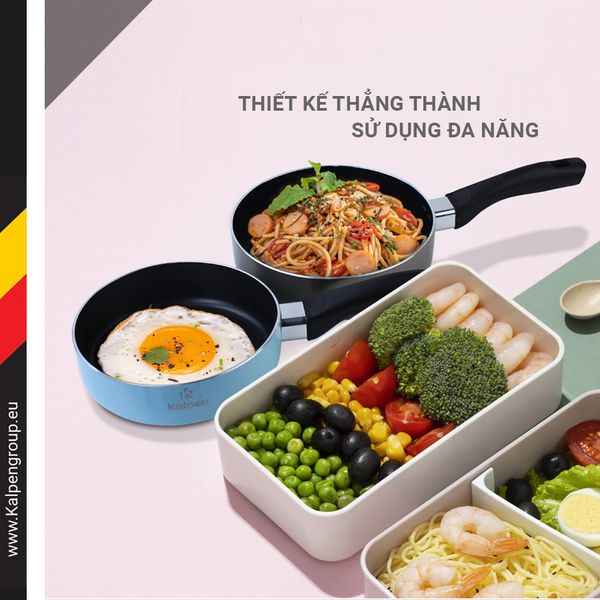 Chảo chống dính thẳng thành Kalpen Super Baby ( Màu Ngẫu Nhiên )