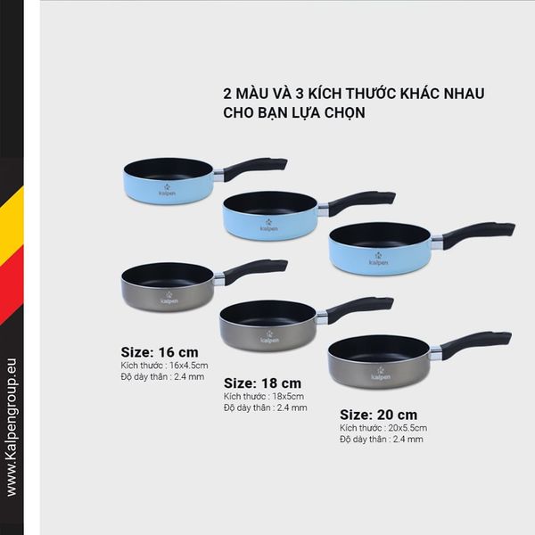 Chảo chống dính thẳng thành Kalpen Super Baby ( Màu Ngẫu Nhiên )