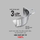 Bộ nồi Inox 3 lớp liền khối Kalpen Kazler