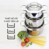 Bộ nồi Inox 3 lớp liền khối Kalpen Kazler