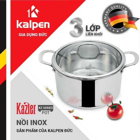 Nồi Inox 3 lớp liền khối Kalpen Kazler
