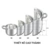 Nồi Inox 3 lớp liền khối Kalpen Kazler