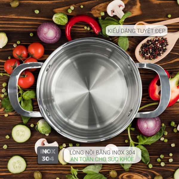 Nồi Inox 3 lớp liền khối Kalpen Kazler