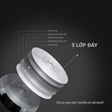 Bộ nồi inox 304 cao cấp 5 đáy Kalpen Lermat L2