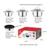 Bộ nồi inox 304 cao cấp 5 đáy Kalpen Lermat L2