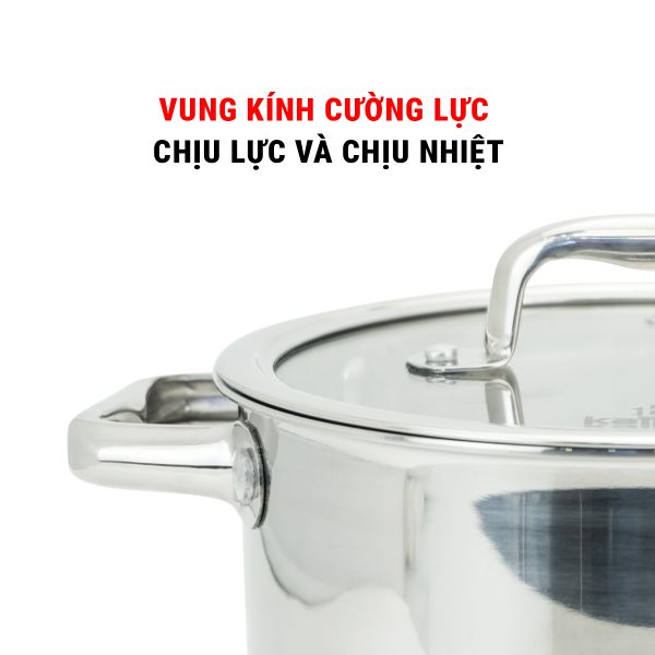 Nồi Inox 5 lớp liền khối Kalpen Lager