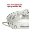 Chào Xào Inox Năm Lớp Liền Khối Kalpen Lager Size 28cm