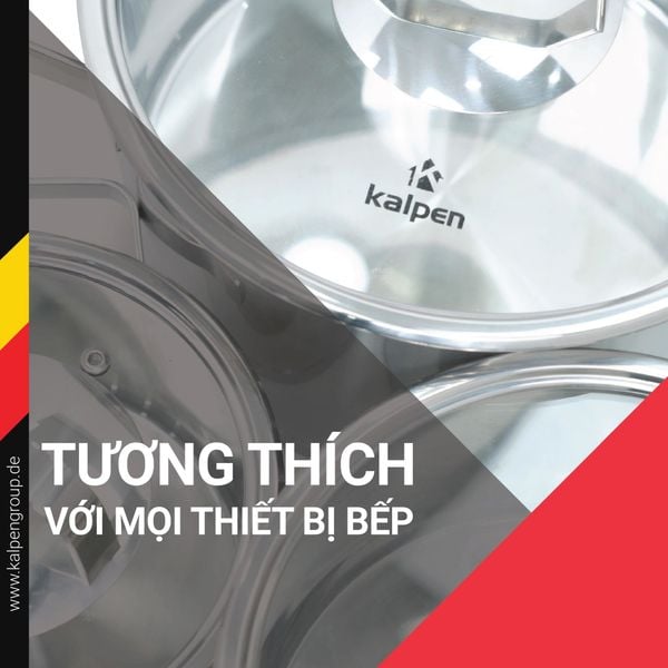 Bộ nồi inox 304 cao cấp 5 đáy Kalpen Mendy MD1
