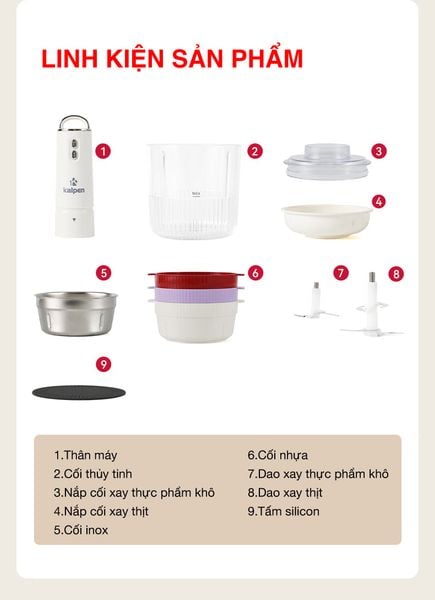 Máy Xay Thịt Đa Năng Kalpen OL1