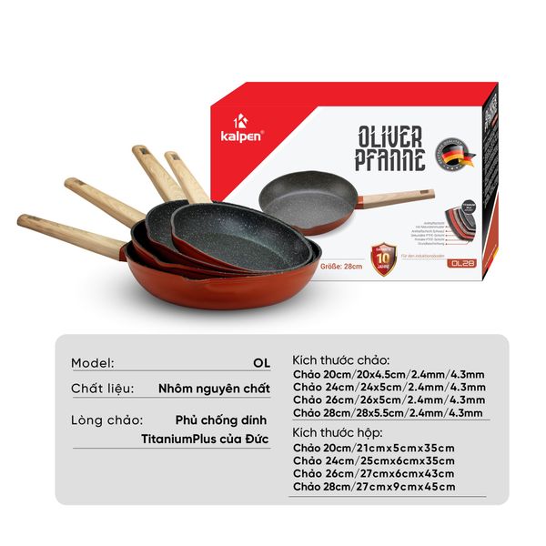 Chảo Chống Dính Miệng Rót Kalpen Oliver