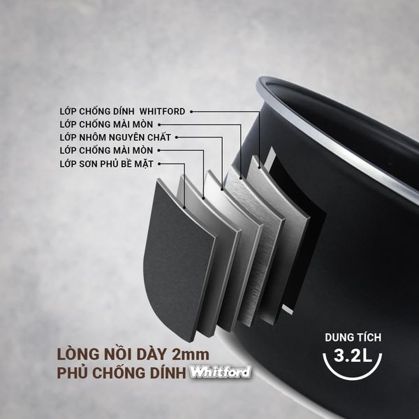 Nồi Cơm Điện Cao Cấp Kalpen R6 3.2L