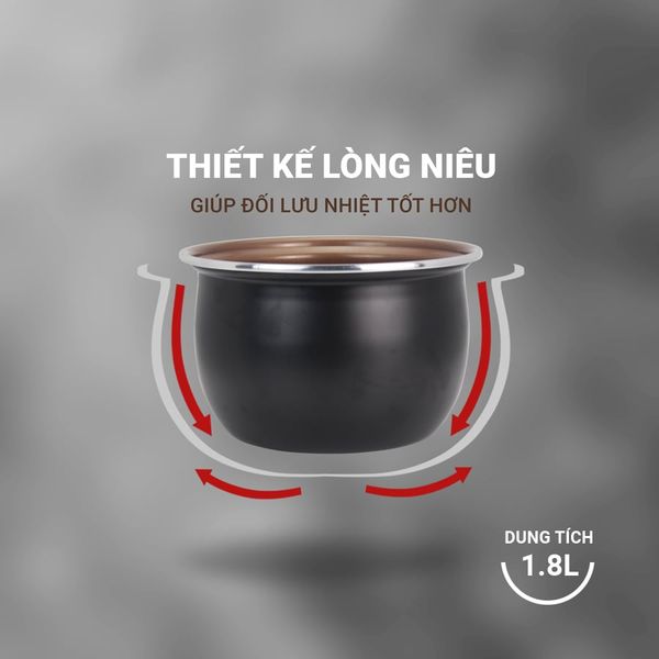 Nồi Cơm Điện Cao Cấp Kalpen R7 1.8L