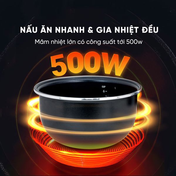 Nồi cơm điện cao cấp Kalpen R8, 1.2L