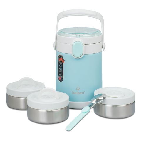 Hộp Cơm Giữ Nhiệt 3 Ngăn Inox Kalpen